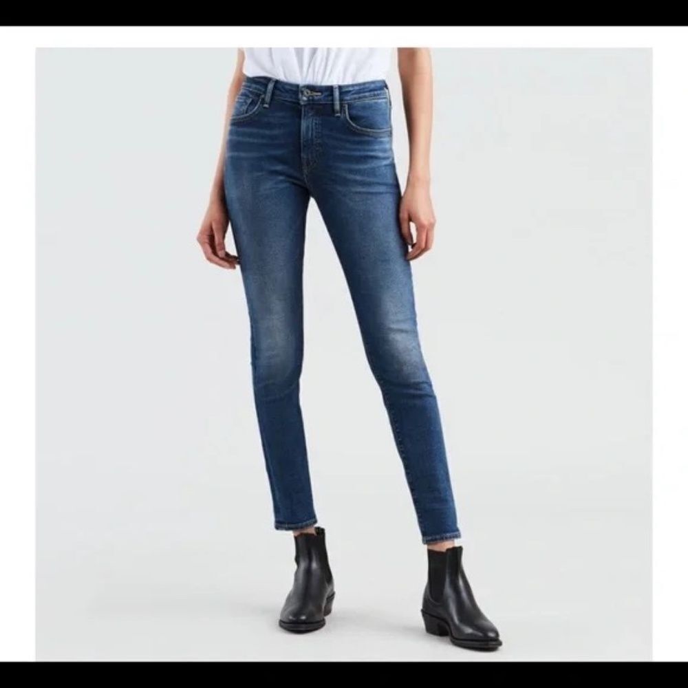 Levi's NWT 721 High Rise Skinny Japanese Selvedge Denim Jeans Blue‎ Tab Sz 25/30